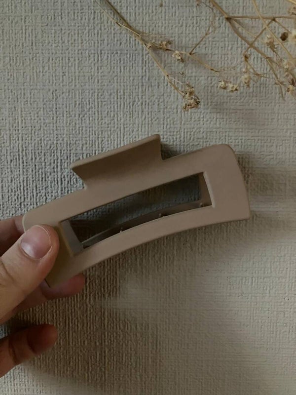 Haarklem donkerbeige