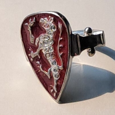 13th CENTURY LION SHIELD RING
