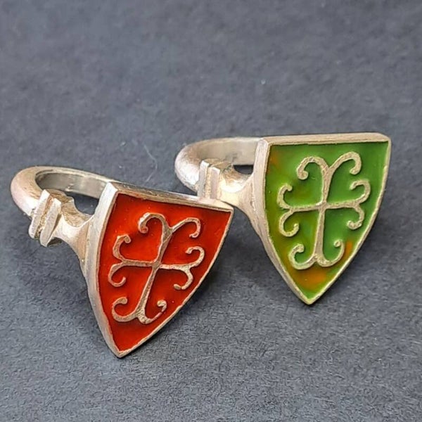 CERCELEE CROSS ENAMEL RING