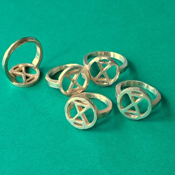 BRONZE EXTINCTION REBELLION RING