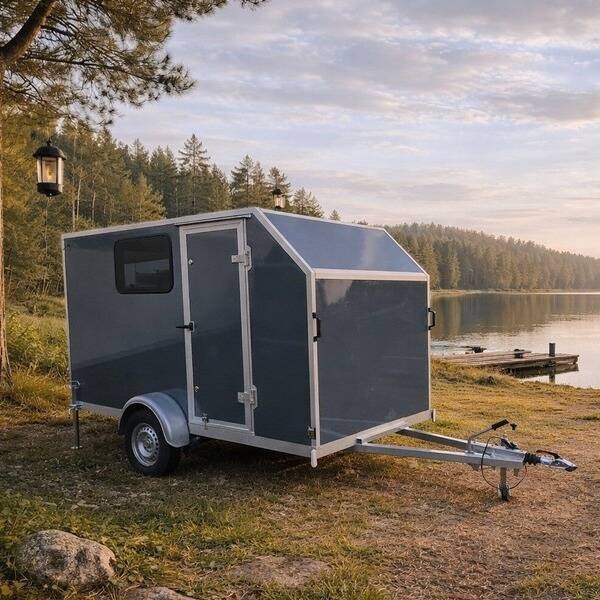mini-caravan Carpo I voor trektocht Polen