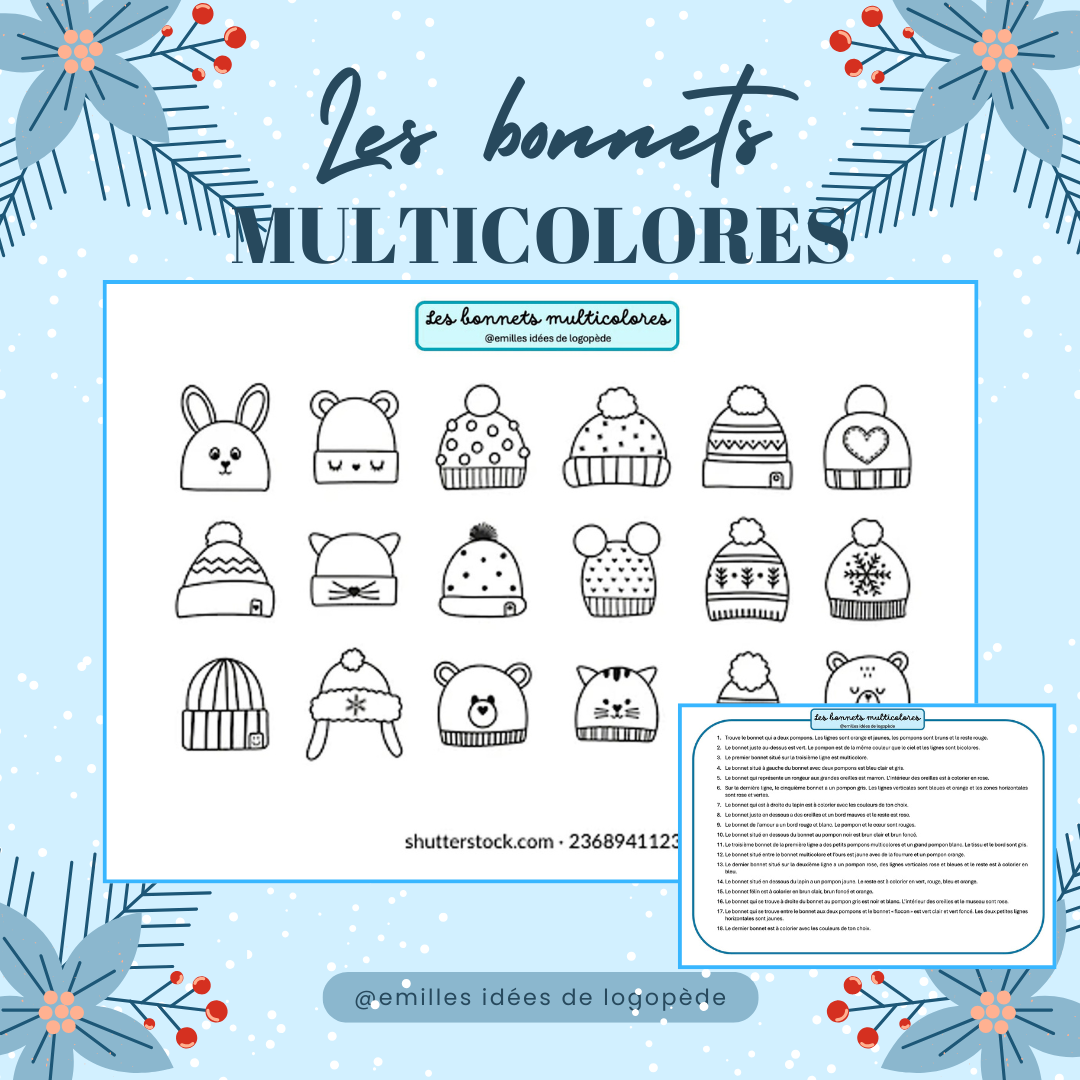 Les bonnets multicolores