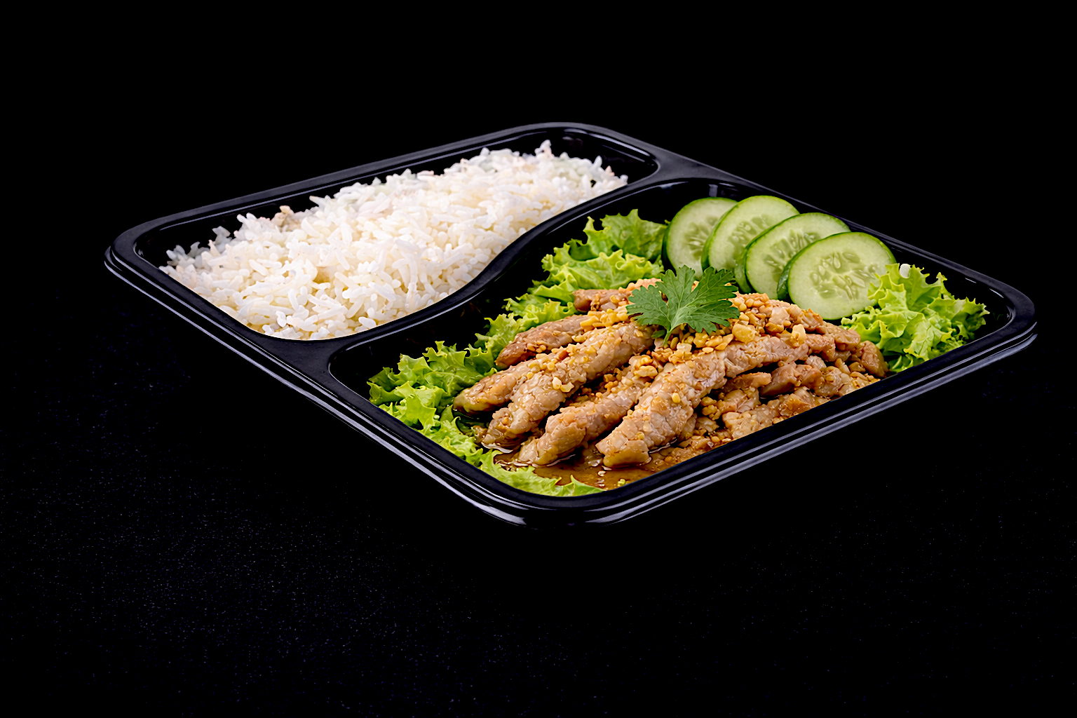 ::  Kao + Tod Kra Tiem Prik Thai ::