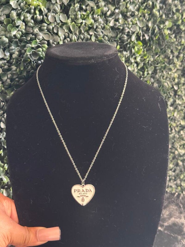 Prada Heart Necklace