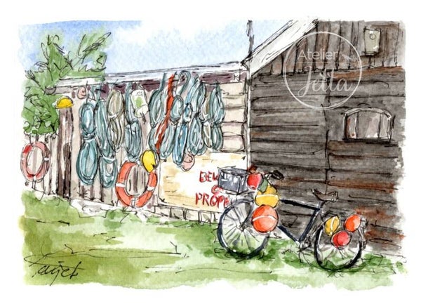 Juttersfiets - A6 ansichtkaart