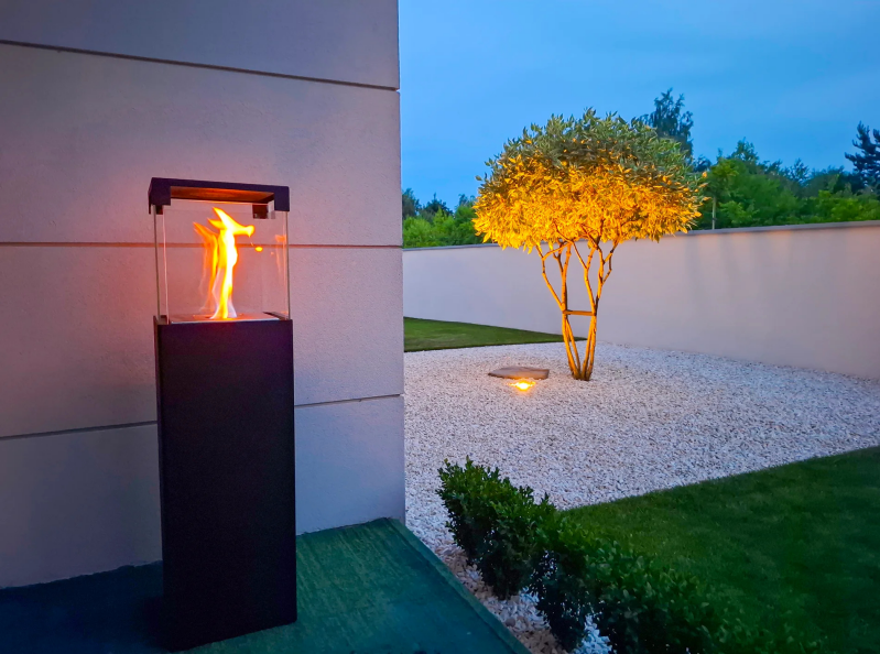 Vrijstaand bio-ethanol model Patio buiten bij avondlicht – creëer sfeer in elke tuin