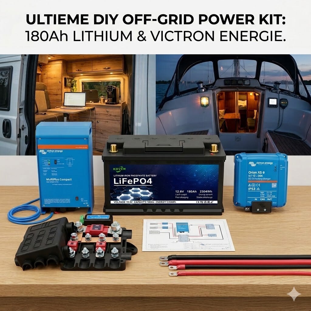 Off-Grid Power Kit: 180Ah Lithium & Victron 1600