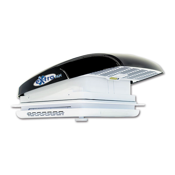 ExtraFAN 12 Volt dakventilator met afstandsbediening zwart