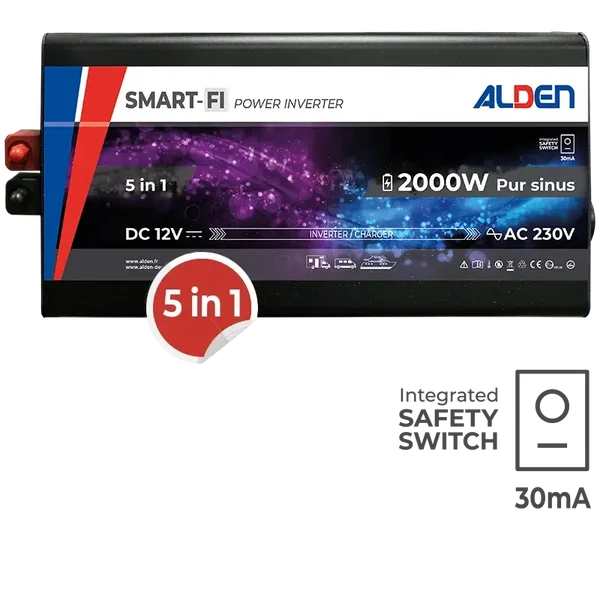 Sinus Omvormer 2000W 5-in-1 met SMART-FI