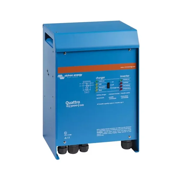 Victron Quattro 12/3000/120-50/50 omvormer en acculader 12V