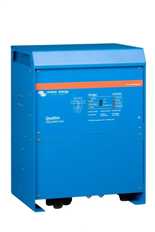 Victron Quattro 12/5000/220-100/100 omvormer en acculader 12V