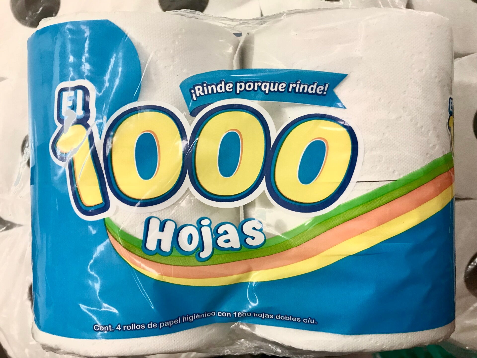 Papel higiénico 1000 hojas dobles