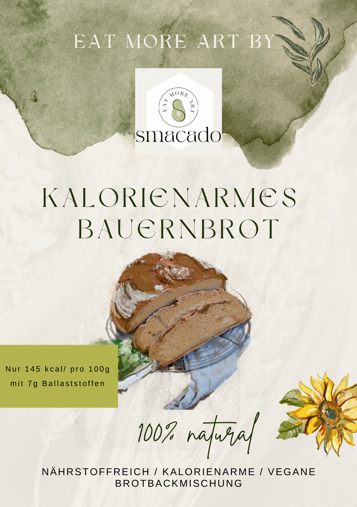 Kalorienarmes Bauernbrot