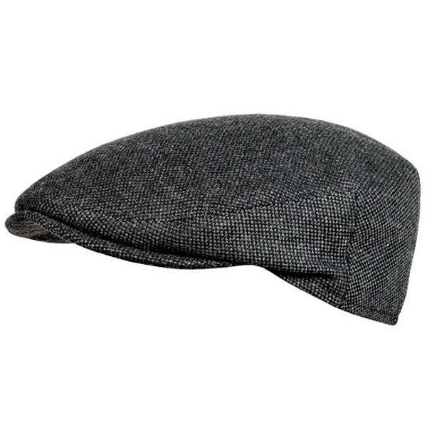 Heren winter pet grijs gemeleerd