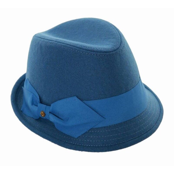 Dames hoed blauw