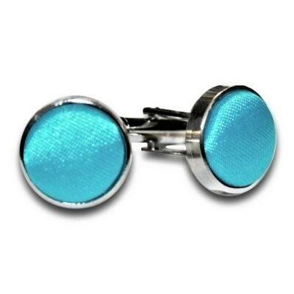 Manchetknopen aquablauw