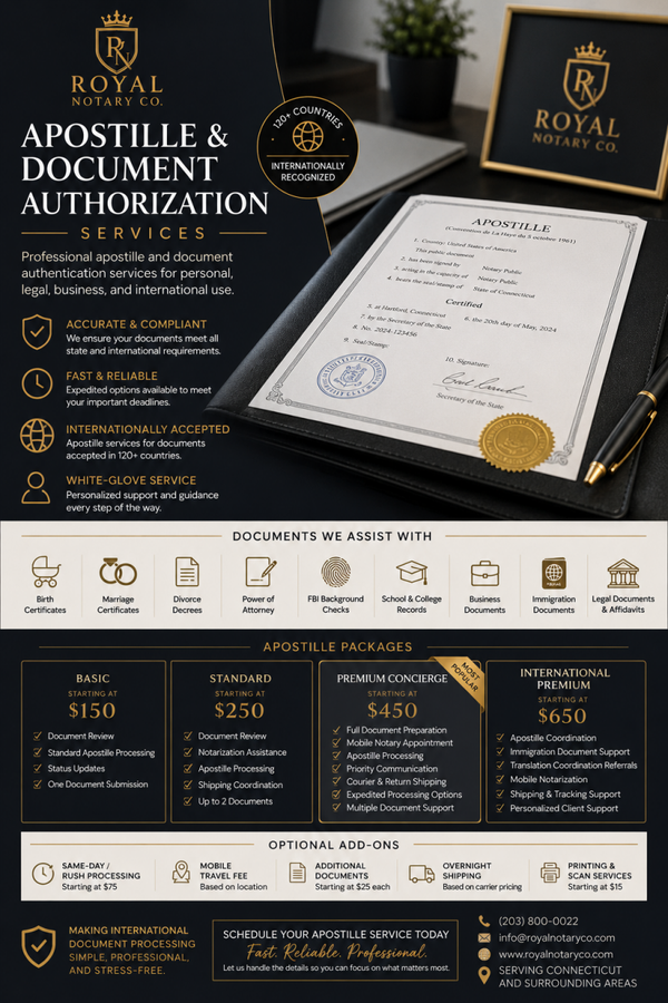 Apostille & Document Authentication Service