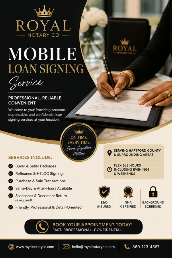 Executive Loan Signing Service
