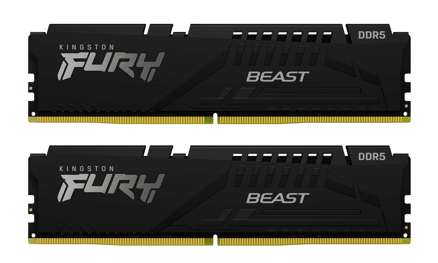 Kingston FURY Beast schwarz UDIMM 32GB Kit, DDR5-5200, CL40-40-40, 1RX8, KF552C40BBK2-32