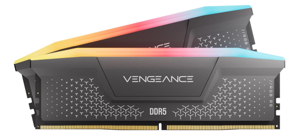 Corsair Vengeance RGB RS grau UDIMM 64GB Kit, DDR5-6000, CL40-50-50-96