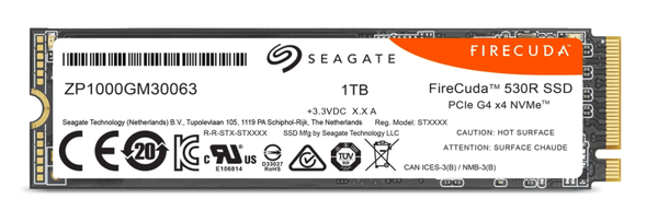 Seagate FireCuda 530R SSD +Rescue 1TB, M.2 2280 / M-Key / PCIe 4.0 x4