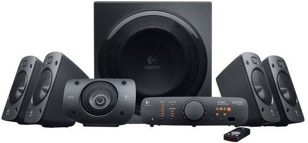 Logitech Z906 5.1 Lautsprecher Schwarz  500 Watt RMS, THX Dolby Digital und DTS-zertifiziert