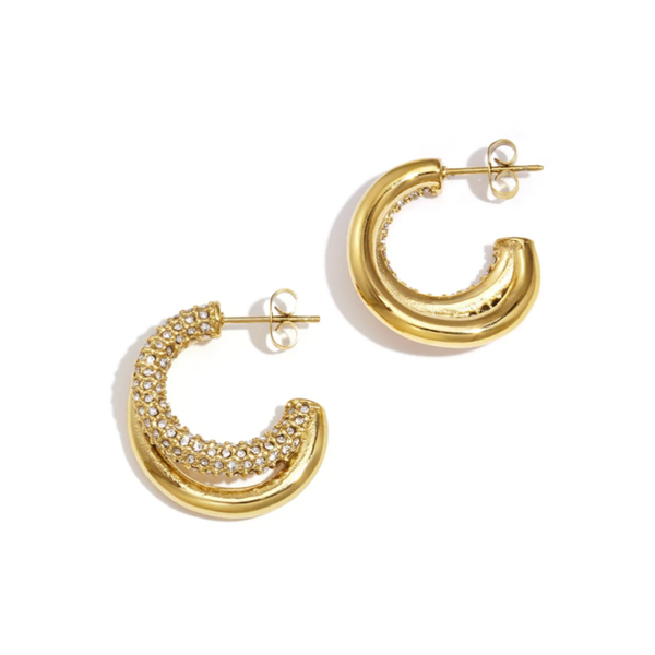 Double Shining Party Oorbellen