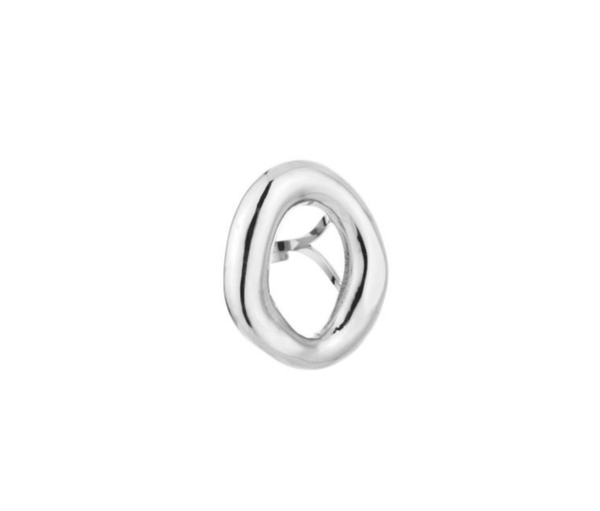 Bold Circle Ring Zilver