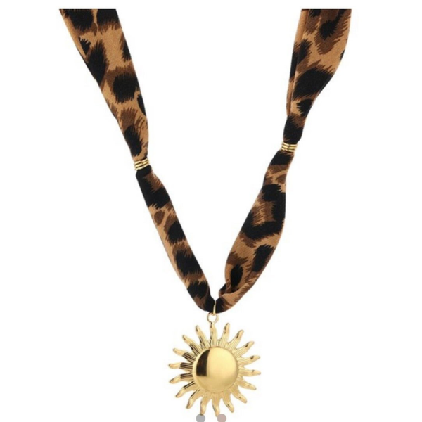 Ketting Stof met stainless steel hanger