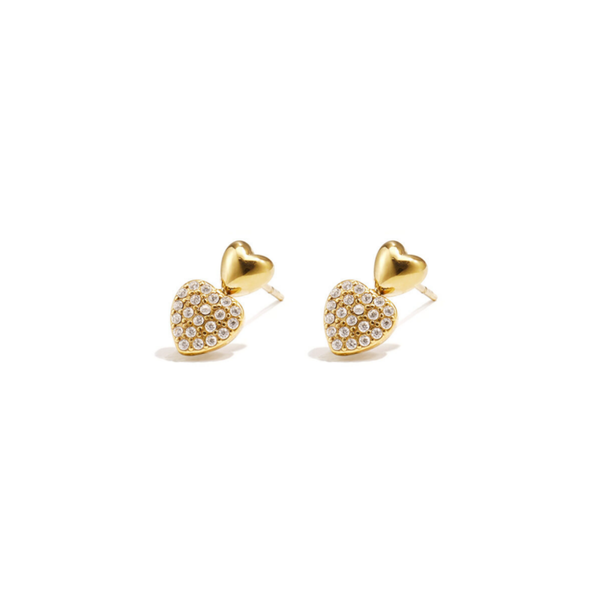 Harten Bling oorknopjes