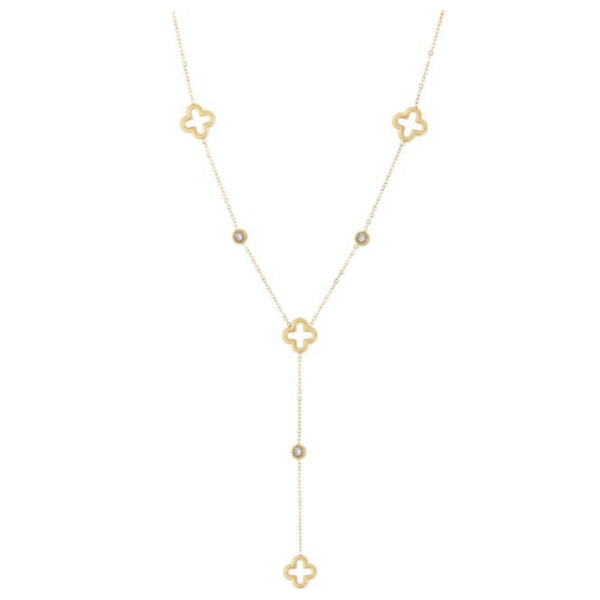 Clover Y ketting goud