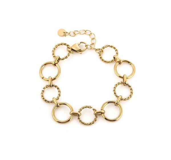 Ronde schakel armband