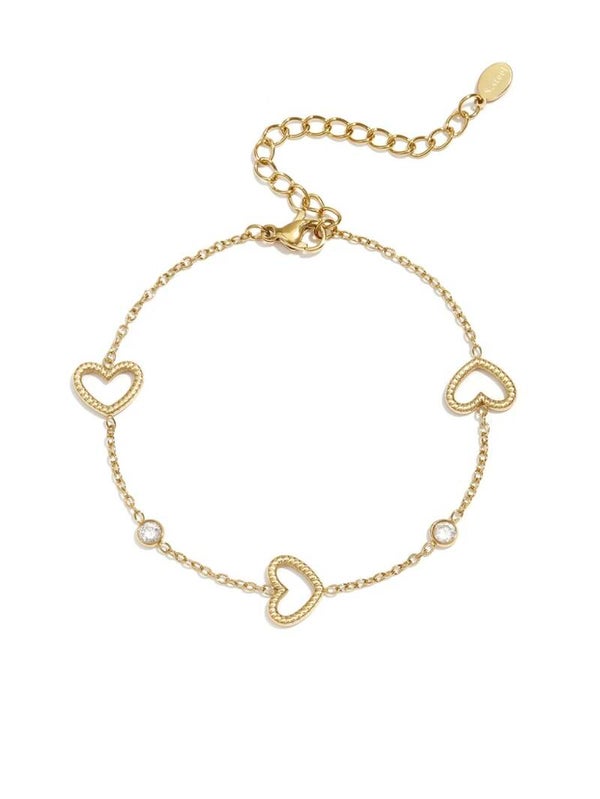Open Hartjes Diamonds Armband