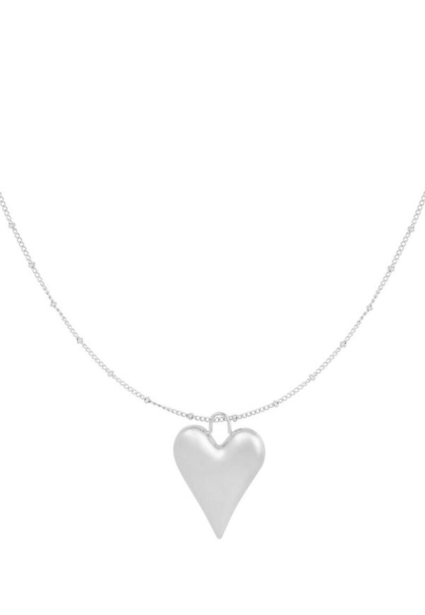 Big Heart Ketting Zilver