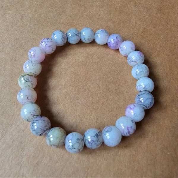 Luxuriöses Riss Glas Kugelarmband – einzigartig, edel & modern