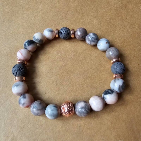 Pulveres Zebra Kugelarmband – ausdrucksstark, modern & handgefertigt