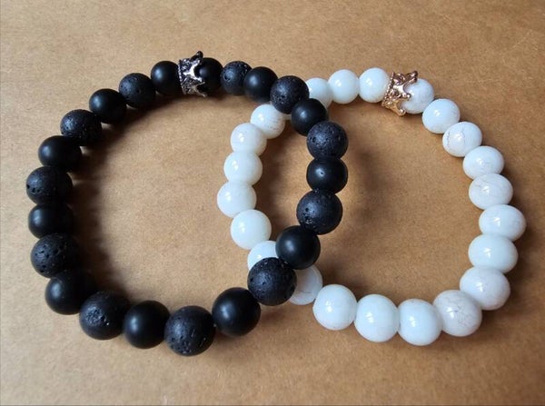 Elegantes Kugelarmband mit Krone – stilvoll, modern & zeitlos