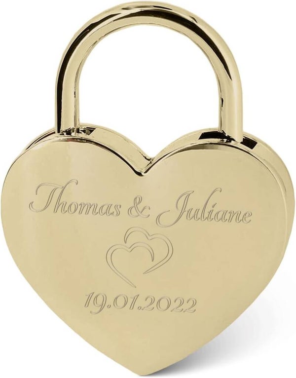 Liebesschloss mit Gravur – personalisiert, edel & unvergesslich