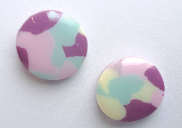 Multi color oorbellen 'klein'