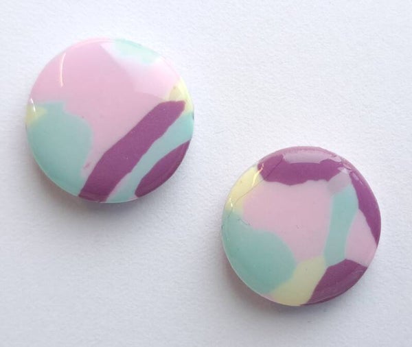 Multi color oorbellen 'klein'