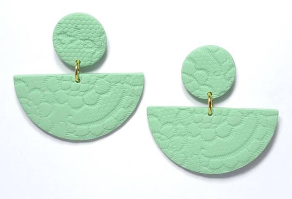 Mint oorbellen