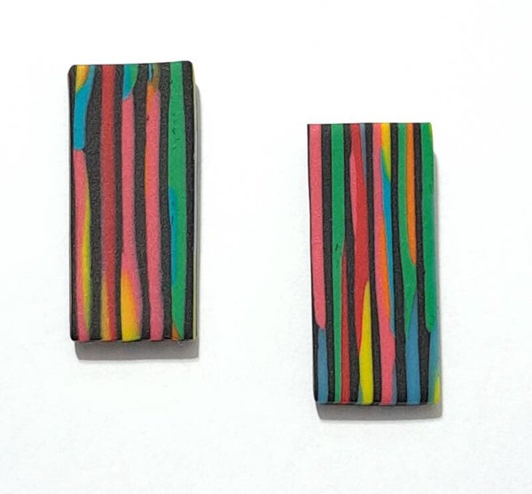 Wild stripes black rechthoek smal