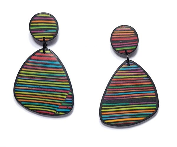 Wild stripes vrije vorm black set 1