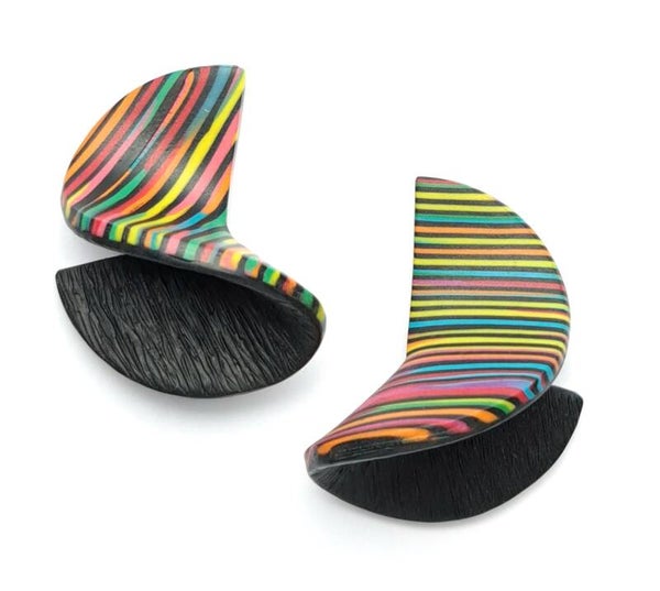 Wild stripes 'Curl' black set 5