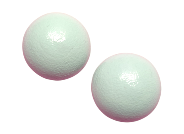 Pastel mint bol oorbellen