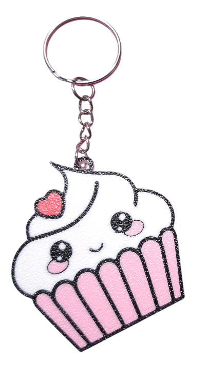 XXL cupcake Kawaii sleutel/tashanger