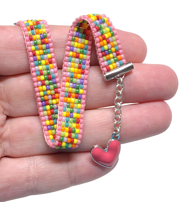 Kleurrijke armband smal