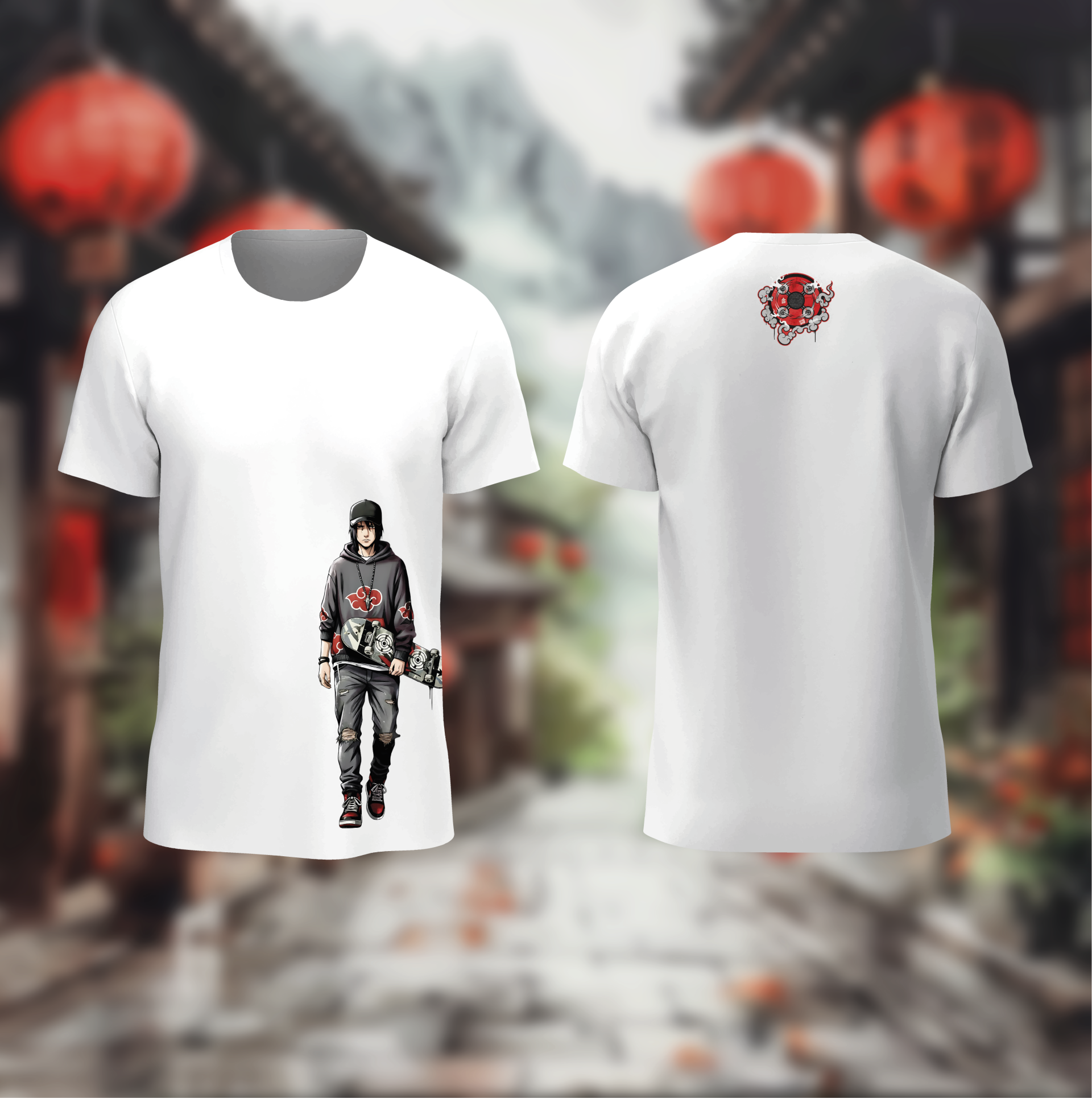 T-shirt Itachi Uchiwa Skateur – Streetwear