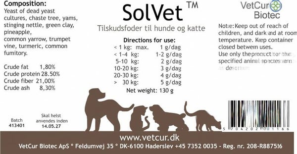 SolVet Hond en Kat 130g by Vetcur