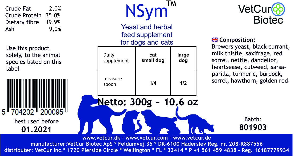 Nzym Hond en Kat 300g by Vetcur